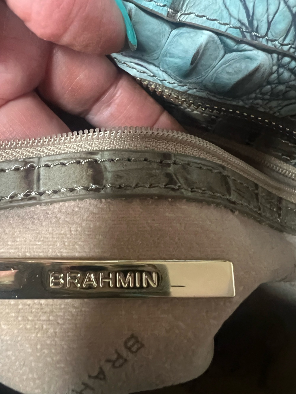 Brahmin Abigail Bluebell Ombré Melbourne Shoulder Bag - Picture 12 of 17